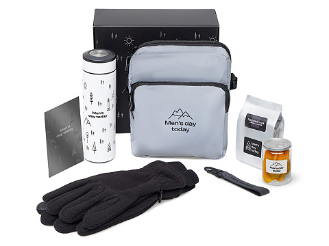 Подарочный набор Re:m. Step  с термосом, перчатками и сумкой