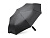 Складной зонт ALCIRA/АЛЬКИРА с системой защиты от снежной бури и ручкой-карабином, черный - миниатюра