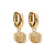 Серьги FIRENZE (G) Champagne Qudo 107001/20-5035 - миниатюра