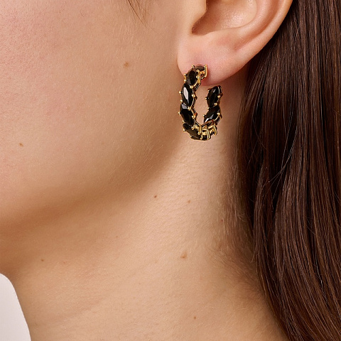 Серьги TAMARIN SG BLACK Dyrberg Kern 470016 - рис 4.