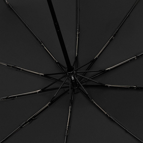 Зонт складной Regenfall, черный - рис 4.