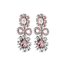 Серьги LILLIAN SS ROSE/CRYSTAL Dyrberg Kern 440079