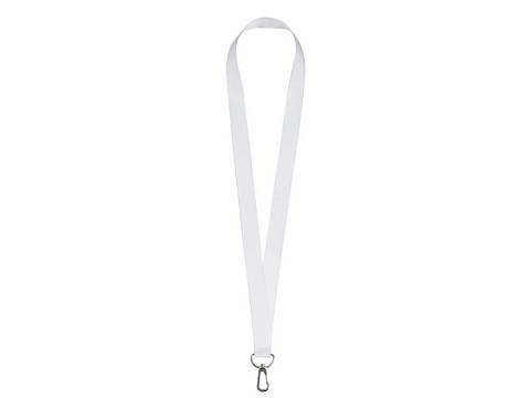 Ланъярд 2 см под сублимацию с трендовым карабином, серебристый