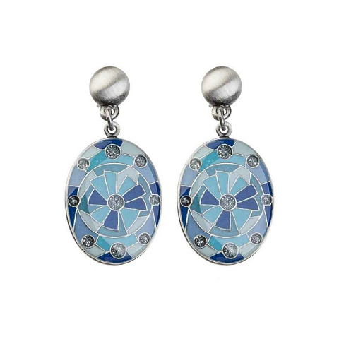 Серьги Ромашки Clara Bijoux A76731 BL