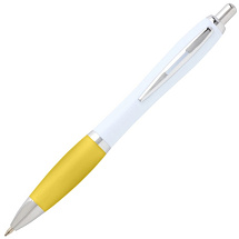 Nash шариковая ручка из переработанной пластмассы - Желтый (черные чернила)