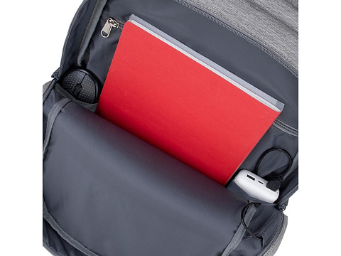 RIVACASE 7567 grey/dark blue рюкзак для ноутбука 17.3 / 6 - рис 13.