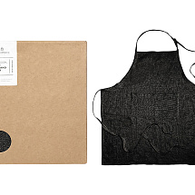 Originalhome фартук из переработанных материалов - сплошной черный