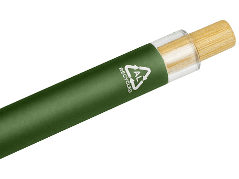 Ручка из переработанного алюминия Blossom, зеленый - рис 4.