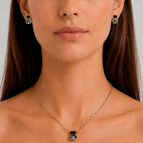 Серьги NERIDA SG BLACK_GREY - рис 2.
