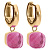 Серьги FIRENZE (G) Padparadscha Qudo 107001/20-4308 - миниатюра - рис 2.