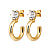 Серьги QUINTE SG CRYSTAL Dyrberg Kern 480076 - миниатюра