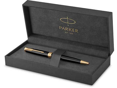 Ручка шариковая «Parker Sonnet Core Black Lacquer GT», черный/золотистый - рис 4.