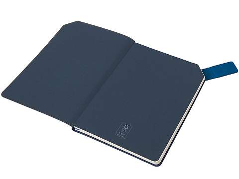 Блокнот А5 в гибкой обложке Chaplin, синий - рис 6.