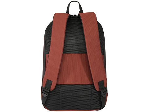 Рюкзак Luma для ноутбука с диагональю экрана 15 дюймов с защитой от кражи объемом 10 л из материала, переработанного по стандарту GRS - Brick - рис 3.