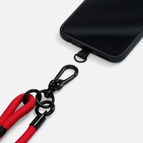 Шнурок для телефона OmniHold, красный - рис 4.