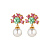 Серьги VERONICA SG ROSE/GREEN Dyrberg Kern 420026 - миниатюра