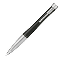 Ручка шариковая Parker модель Urban Muted Black CT в футляре, черный/серебристый