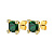 Серьги CLARA SG GREEN Dyrberg Kern 390045 - миниатюра