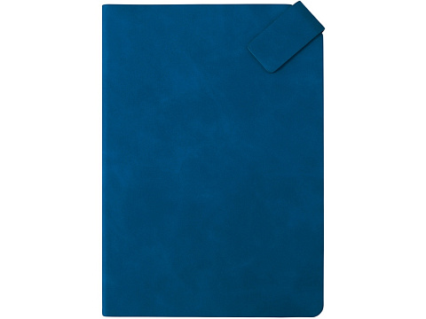 Блокнот А5 в гибкой обложке Chaplin, синий - рис 3.