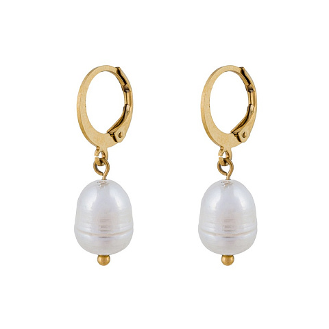 Серьги Pearle Fiore Luna *AE03186-1G - рис 2.