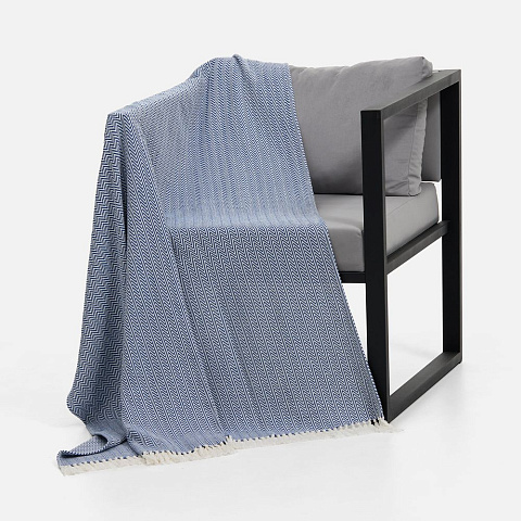 Плед Landour, синий - рис 6.