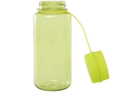 Спортивная бутылка Ryder из переработанного ПЭТ-пластика объемом 900 мл с многофункциональной крышкой, сертифицированная RCS - Лайм - рис 5.