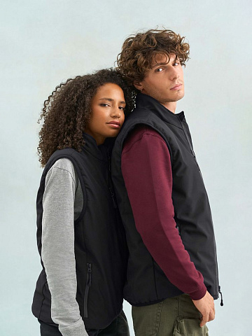 Жилет софтшелл унисекс Falcon BW, темно-серый - рис 10.