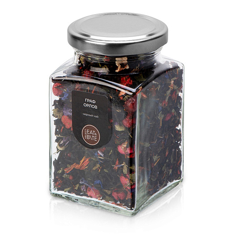 Чай черный, серия Bouquet, граф Орлов, стеклянная банка - рис 2.
