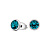 Пусеты Indicolite Fiore Luna SWE297 IN S - миниатюра