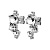 Серьги CURRA SS CRYSTAL Dyrberg Kern 480086 - миниатюра