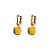 Серьги Firenze light topaz Qudo *300329 BR/RG - миниатюра