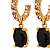 Серьги BARBARA SG BLACK / GOLDEN Dyrberg Kern 450061 - миниатюра - рис 3.