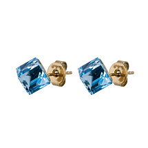 Пусеты Crystal Sky Blue Fiore Luna SWE0127/2 SB G