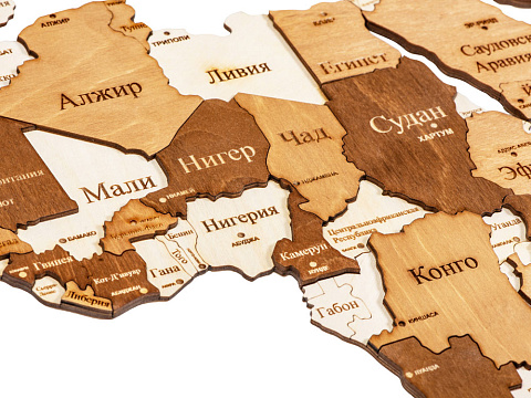 Интерьерная карта мира World - рис 4.