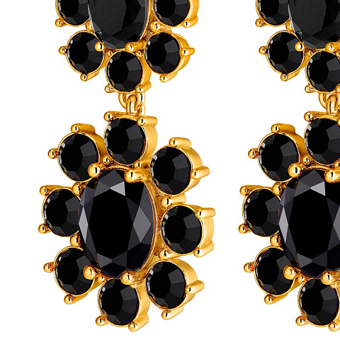 Серьги LINA SG BLACK Dyrberg Kern *450072 - рис 3.