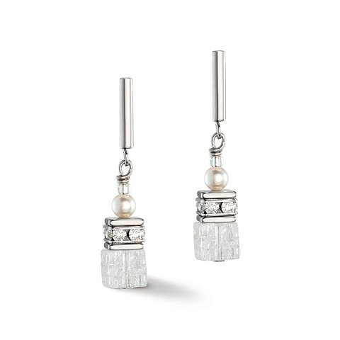 Серьги White Coeur de Lion *5086/21-1400