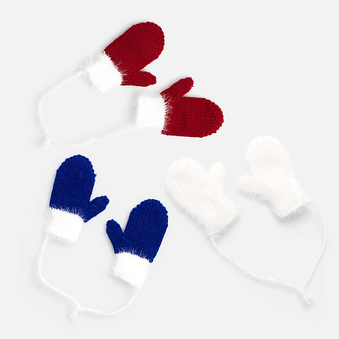 Подвеска на елку «Вьюшка», варежки, красная - рис 5.