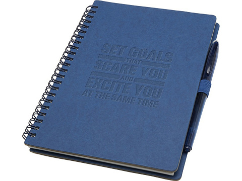 Slate многоразовый набор из блокнота в мягкой обложке и ручки - Темно - синий - рис 7.