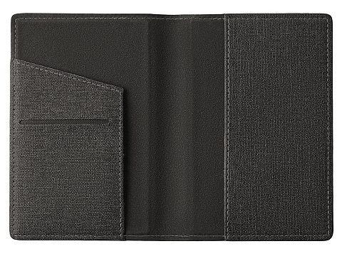 Подарочный набор Consul: обложка для паспорта и картхолдер, серый - рис 10.