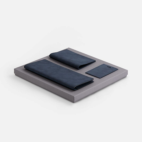 Набор Nubuk Trio, синий - рис 2.