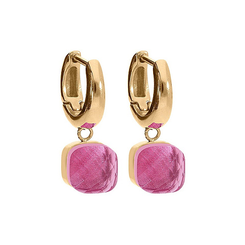 Серьги FIRENZE (G) Padparadscha Qudo 107001/20-4308