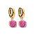 Серьги FIRENZE (G) Padparadscha Qudo 107001/20-4308 - миниатюра