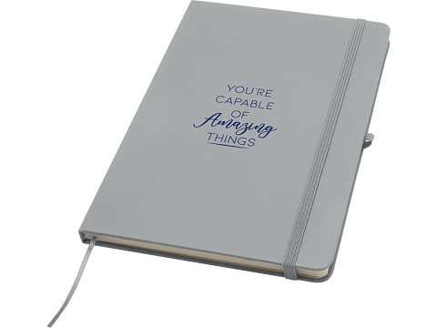 Блокнот Spectrum Plus формата A5 в твердой обложке - Серый - рис 6.