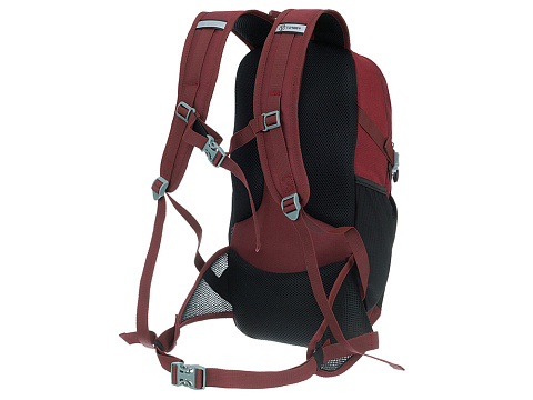 Туристический рюкзак TORBER КЕМПИНГ, бордовый, полиэстер, 26 х 48 х 12 см - рис 3.