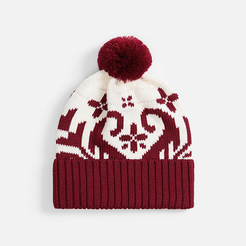 Шапка Wintertude, красная с белым - рис 2.