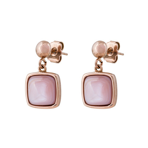 Серьги Куб SHELL ROSE - рис 2.