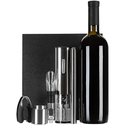 Винный набор Wine Diesel, серебристый - рис 4.