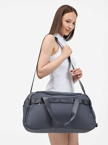 Сумка дорожная Vei, темно-серая (графит) - рис 9.