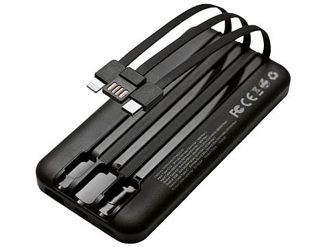 Подарочный набор Tesla с блокнотом А5, ручкой и пауэрбенком на 10 000 mAh, черный - рис 20.