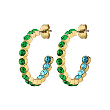 Серьги HOLLY SG GREEN Dyrberg Kern 390107